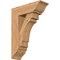 Ekena Millwork Merced Traditional Smooth Bracket w/ Offset Brace, Western Red Cedar, 7 1/2"W x 22"D x 30"H BKT0806X22X30MRC01SWR - alternate 1